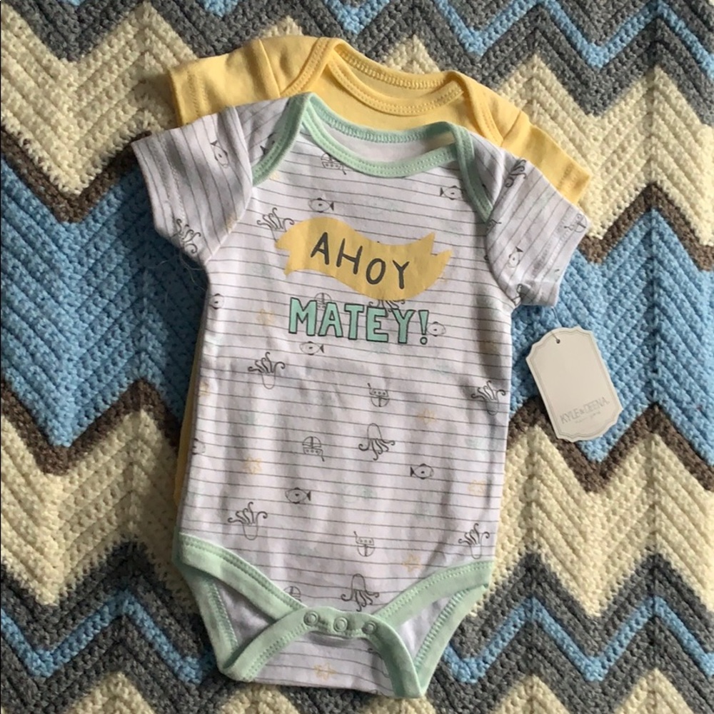 Set of 2 baby boy short sleeve top
